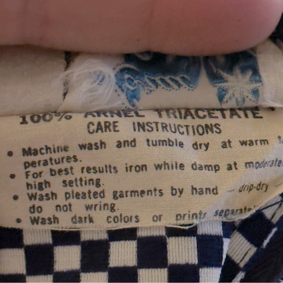 Lorac‎ Original Vintage 1970s 1980s Union Made Blue White Gingham Plaid Necktie - Picture 15 of 16